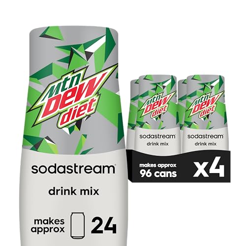 SodaStream - Mezcla de bebida gaseosa Diet Mountain Dew | Para productores de agua con gas | zer