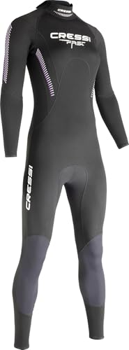 Cressi Trajes de Neopreno Fast 1 mm Lady Monopiece, Negro/Lila, 2XL