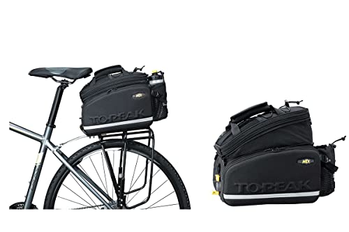 Bolsa para maletero de bicicleta resistente al agua Topeak MTX 2.0 TrunkBag DX, compatible con todos