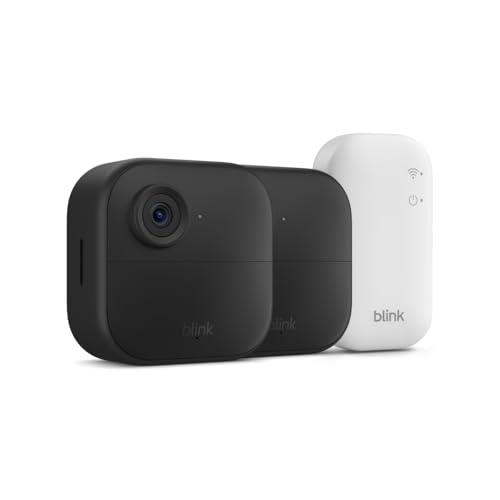 Blink Outdoor 4 - Cámara de seguridad inteligente inalámbrica, dos años de duración de la batería, 1080p H