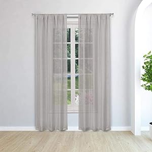 Juego de cortinas opacas con motas metálicas Maddie de Duck River Textile