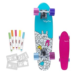 Wipeout Kids Performance Skateboard para niños y niñas con