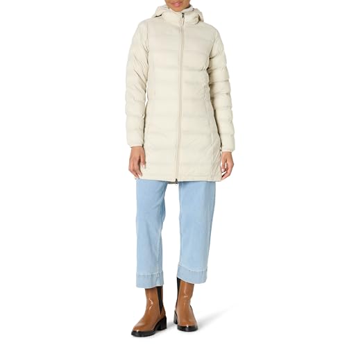 Amazon Essentials Abrigo exterior acolchado, ligero, resistente al agua y plegable para mujer