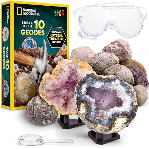 National Geographic Break Open 10 Geodas Premium - Incluye gafas y 2 pantallas