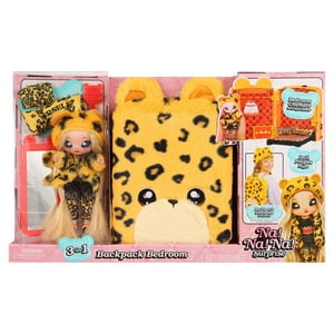 ¡N / A! ¡N / A! ¡N / A! Mochila Sorpresa 3 en 1 Juego de Dormitorio Jennel Jaguar Fashion Doll
