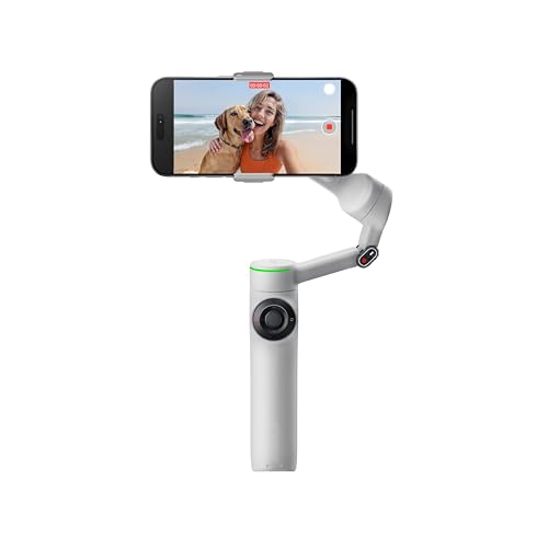 Insta360 Flow 2 Pro Grey: estabilizador de teléfono inteligente con tecnología de IA, teléfono con seguimiento automático