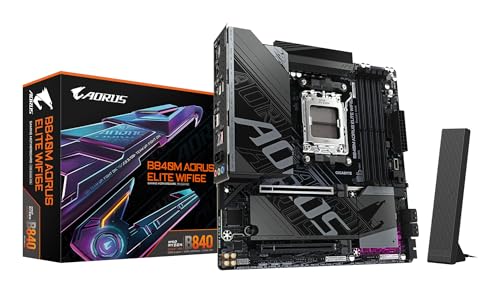 Placas base GIGABYTE B840M AORUS ELITE WIFI6E - CPU AMD Ryzen 9000, 10+2+2 Pha