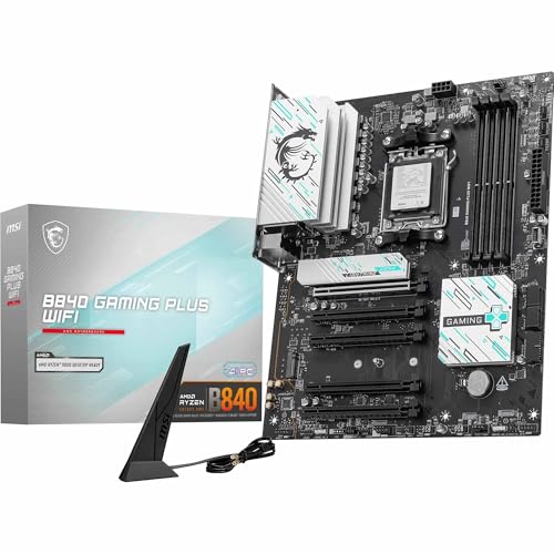 Placa base MSI B840 GAMING PLUS WIFI, ATX - Soporta AMD Ryzen 9000 / 8000 / 70