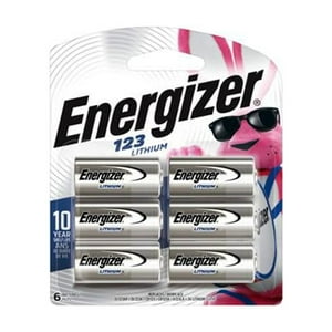 Baterías de litio Energizer 123 (paquete de 6), baterías fotográficas de 3 V