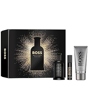 Hugo Boss - Juego de 3 piezas para hombre. Set de regalo festivo de BOSS Bottled Parfum