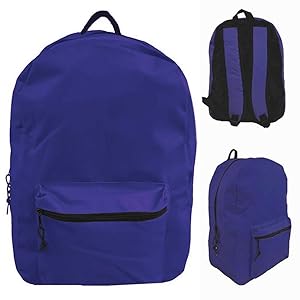 Mochila Básica de 17" en Colores Surtidos