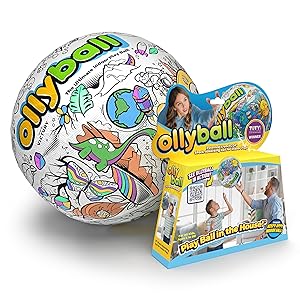 Ollyball La pelota original para patadas en interiores y exteriores: diseño patentado KrunchCOR para