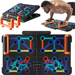Tabla de flexiones portátil SQUATZ - Barras incluye 5 bandas de resistencia, bolsa y pilat
