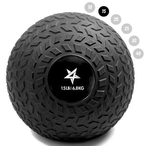 Yes4All Slam Balls, peso de bola ponderada de 10 a 40 libras, trabajo duradero relleno de arena de PVC