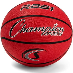 Balón de baloncesto oficial Champion Sports Rubber, resistente, balones de baloncesto de estilo profesional,