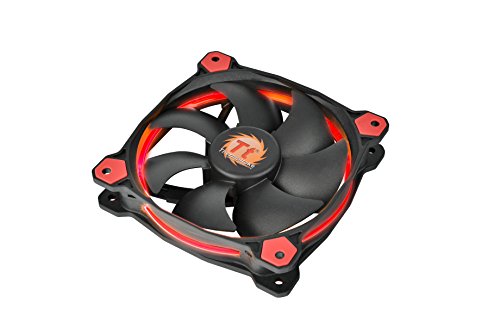 Ventilador LED Thermaltake Riing14 de 140 mm - Rojo, CL-F039-PL14RE-A