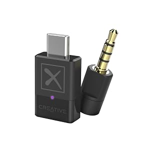 Transmisor de audio Creative BT-W4 Smart Bluetooth 5.2 con aptX adaptable, 24 bits