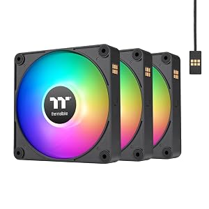 Ventilador de refrigeración para PC inverso Thermaltake CT120 EX ARGB (paquete de 3 ventiladores), conexión magnética
