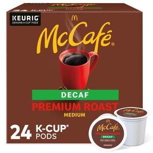 McCafe Premium Roast Descafeinado K-Cup, 24/caja