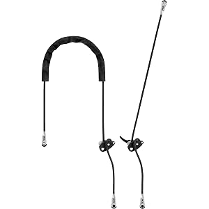 Petzl, Lanyard Grillon U Negro 3 M, Elemento de amarre ajustable para establecimiento de ruta