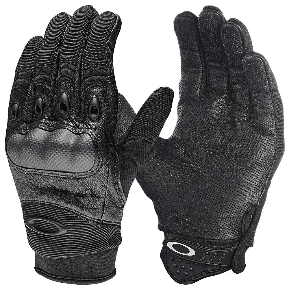 Guante Táctico, XL, Negro, 10" L, Sin Forro, PR