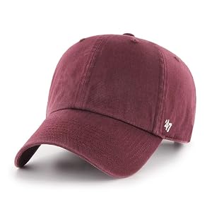 Gorro de papá en blanco Clean Up de 47 Brand - Granate | Ajustable