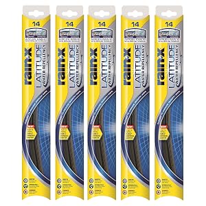 Rain-X 5079272-2-5PK Latitude 2 en 1 limpiaparabrisas repelente al agua, 14" (paquete de
