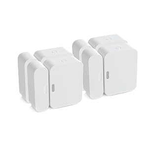 Sensor de entrada SimpliSafe (paquete de 4) - Protección de puertas y ventanas - Compatible con