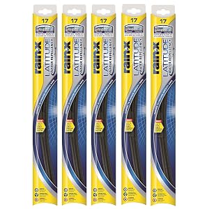 Rain-X 5079275-2-5PK Latitude 2 en 1 limpiaparabrisas repelente al agua, 18 pulgadas (paquete de