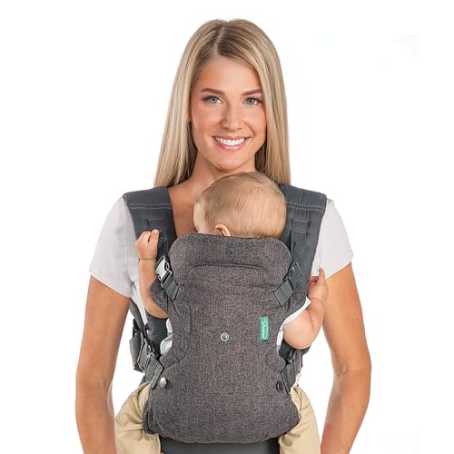 Portabebés convertible Infantino Flip 4 en 1, portabebés ajustable y ergonómico