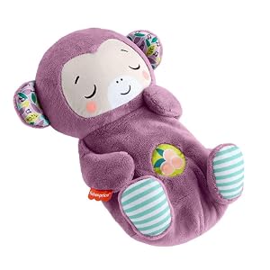 Fisher-Price Juguete para bebé Soothe 'n Snuggle Mono morado Peluche Sonido portátil Machi
