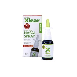 Xlear Spray nasal natural con xilitol, 1.5 fl oz (paquete de 4)