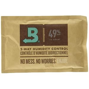Boveda 49% RH Regulador de humedad de instrumentos musicales con control de humedad de 2 vías, 49RH