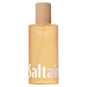 Aceite corporal Saltair. Aceite para después de la ducha y el baño Santal Bloom de tamaño gigante para mujeres y