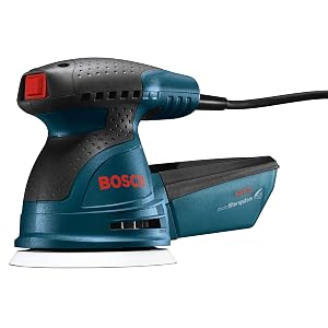 Bosch ROS20VSC-RT Kit de lijadora orbital aleatoria VS Palm de 5 pulgadas con bolsa de transporte de lona