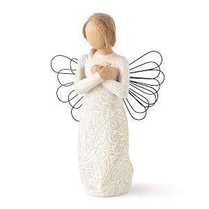 Ángel del recuerdo del árbol de sauce (piel más clara), recuerdos... Mantenga cada uno de forma segura en
