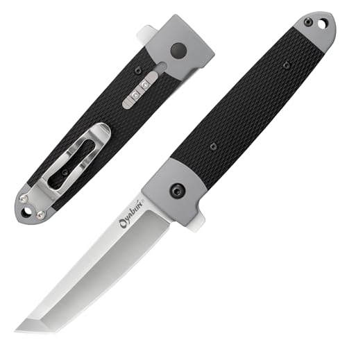 Cold Steel Oyabun 3.5" 4034SS Hoja afilada con punta Tanto, mango Griv-Ex de 4.75"