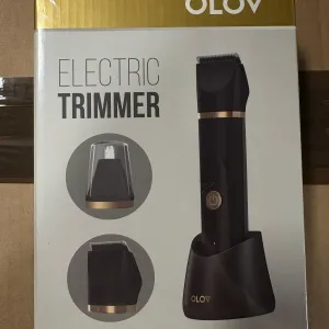 OLOV Cortadora de vello corporal eléctrica para hombres - Afeitadora corporal húmeda/seca con 2 repeticiones