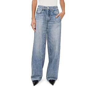 Rag & Bone Rb Miramar Terry Pantalones Anchos para Mujer, Scrlt, M