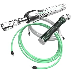 Crossrope Get Lean Set 2020 - Cuerda para saltar con peso - Cuerdas de 1/4 LB y 1/2 LB - Delgada