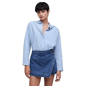 Madewell Minifalda micro envolvente para mujer en lavado Haworth lavado Haworth 31