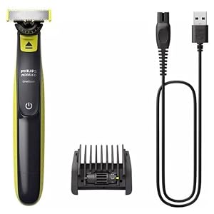 Philips Norelco QP2724/70 Cortapelos eléctrico OneBlade con sistema de doble protección,