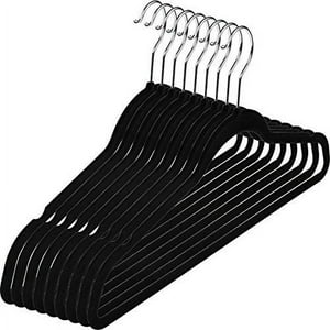 Utopia Home Perchas de Terciopelo, Paquete de 50 - Perchas de Lujo Antideslizantes para Pantalones y Abrigos, S