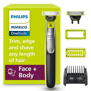 Philips Norelco para rostro + cuerpo, recortadora de barba, afeitadora y afeitadora eléctrica, 5 pulgadas
