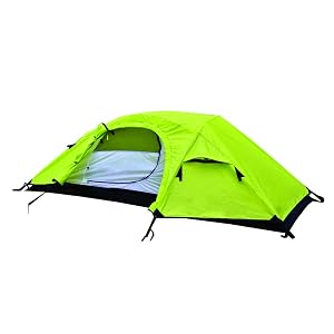 Tienda de campaña ligera NTK Windy 1 Man Dome Bivy, 8 x 5 pies para exteriores con cúpula para mochilero