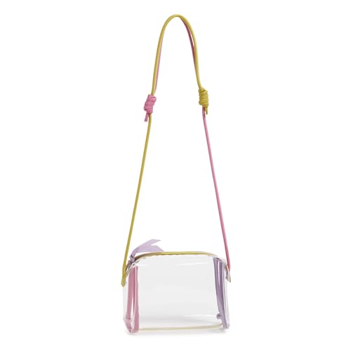 Bolso cruzado transparente, popurrí transparente, talla única