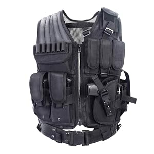 Chaleco táctico vAv YAKEDA Chaleco Airsoft de entrenamiento transpirable ultraligero para exteriores Ad