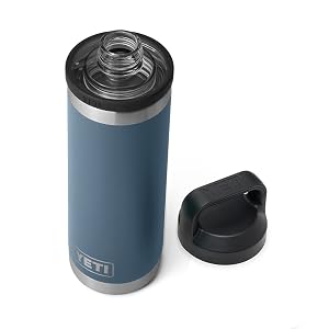 Botella YETI Rambler de 18 oz, a prueba de fugas, aislada al vacío, acero inoxidable con Chu