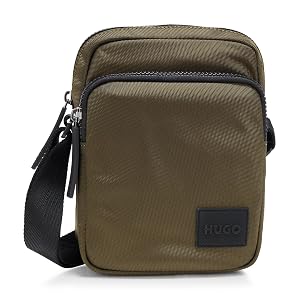 HUGO, Bolso bandolera Ethon con bolsillo delantero, oliva británico, PCE.