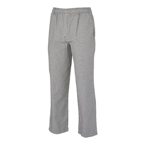 Mercer Culinary M61050HT1X Genesis Pantalones de chef para hombre en dientes de gallo, extragrande, negro